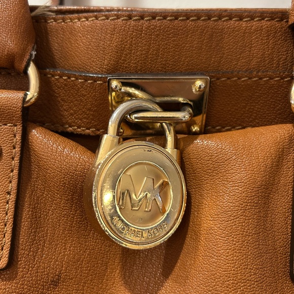 Michael Kors Brown Leather Tote Bag - Picture 5 of 7